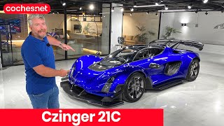 Czinger 21C  Review en español  cochesnet [upl. by Attekahs142]