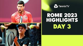 Djokovics Title Defence Begins Dimitrov amp Wawrinka FaceOff  Rome 2023 Highlights Day 3 [upl. by Bakki]