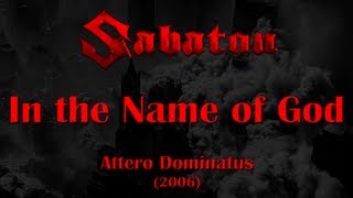 Sabaton  In the Name of God Lyrics English amp Deutsch [upl. by Ednyl362]