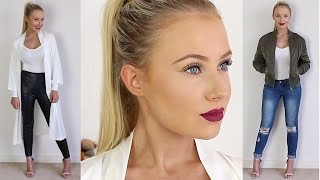 GRWM 2 Outfits amp Plum LipsGold Liner Tutorial  BOOHOO GIVEAWAY [upl. by Llezniuq905]