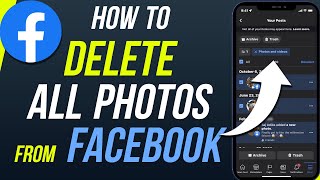 How To Delete All Your Facebook Photos At Once [upl. by Martella]