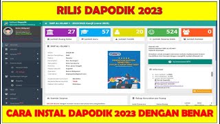 RILIS DAPODIK  CARA INSTAL DAPODIK 2023 YANG BENAR [upl. by Zaria]