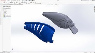 How to Duplicate a Fishing Lure in CAD for 3D Printing Step 3 of 4  Stencils [upl. by Lehet]