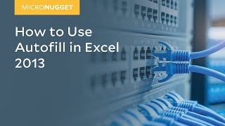 MicroNugget How to Use Autofill in Excel 2013 [upl. by Irahcaz]