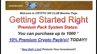 Getting Started Right with Crypto Currency Trading amp Crypto 300 Club [upl. by Eedyaj]