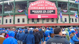 CHICAGO CUBS Home Opening Day 2024  Train Ride Walking Tour Bars  Raw amp Uncut  4k 60fps [upl. by Edison349]