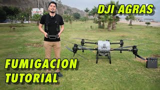 TUTORIAL Fumigación Plan de Vuelo DJI AGRAS GUIA COMPLETA [upl. by Lyrpa]