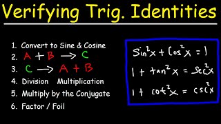 Verifying Trigonometric Identities [upl. by Kiyoshi]