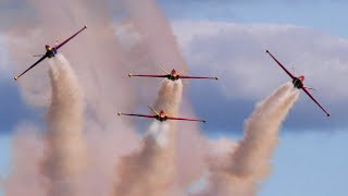 Patrouille Tranchant  Fouga Magister aerobatics  Air Legend 2024 [upl. by Wallack]