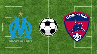 Marseille vs Clermont Foot Résumé  Ligue 1 202324  Football Simulation PES 21 [upl. by Horbal]