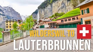 Driving in Switzerland 🇨🇭 from Wilderswil to Lauterbrunnen in May 2023 [upl. by Cataldo]