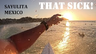 SURFING SAYULITA MEXICO With DRONE FOOTAGE [upl. by Jenny]