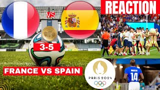 France vs Spain 35 Live Paris Olympic Gold Medal Final Football Match Score Highlights en Direct [upl. by Eidoj963]