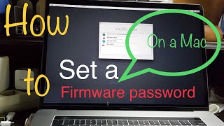 How to set a Firmware Password on a Mac [upl. by Burkhard]