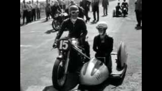 Willi Faust wint zijspanrace 25e TT Assen 1955 [upl. by Kred]