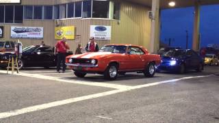 1969 Z28 Chevy Camaro Vs GT Supercharged Mustang Camaro Broke out to fast DAMN It Drag Racing [upl. by Atilegna]