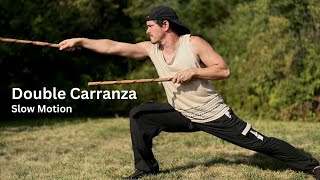 Double Stick Carranza in Slow Mo  Filipino Martial Arts [upl. by Macknair]