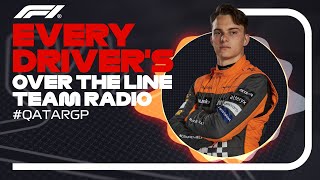 Every Drivers Radio at the End of Their Race  2023 Qatar Grand Prix [upl. by Schreibe]