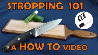 Stropping a Knife  A HowTo Video from Canadian Cutting Edge University [upl. by Asyal]