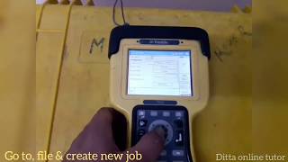 How to set coordinate system in trimble data collector TSC2 [upl. by Angus732]