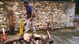 Le MASTER BLOQUE Chevalet pour tronçonnage  saw horse logs cutting holder for wood wwwecotecofr [upl. by Sage290]