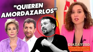 🔥 Ayuso deja atónita a Griso Sacude a Podemos y rompe una lanza por Ana Rosa y Pablo Motos 🔥 [upl. by Annaigroeg]