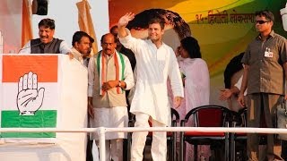 Rahul Gandhi Addressing a Public Rally at Hingoli Maharashtra on April 15 2014 [upl. by Llenrahc]