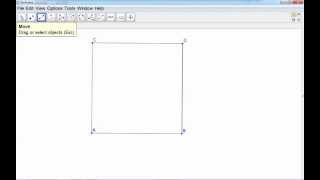 GeoGebra Tutorial How to construct a square [upl. by Lietman]