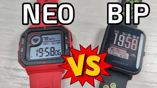 Amazfit BIP vs Amazfit NEO  ¿Cual comprar Comparativa ESPAÑOL [upl. by Parke]