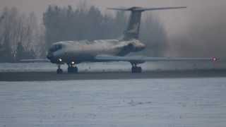 Взлет Ту134А3 в 29 прогрев двигателей Д303  Tu134 takeoff from UNKL at 29C degrees [upl. by Osbourne]