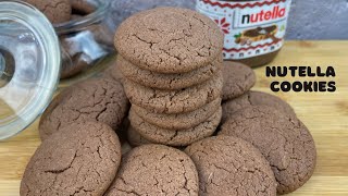 Nutella Cookies  Eggless Nutella Cookies [upl. by Slater]