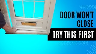 Door not closing properly simple check and solution [upl. by Nolla870]