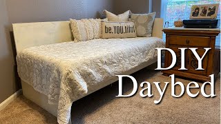 Make a Daybed Using Plywood and Basic Tools  Easy Woodworking Project [upl. by Mikah]