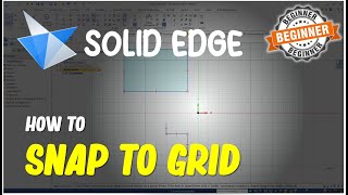 Solid Edge How To Snap To Grid [upl. by Acilgna]