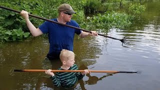 Forging Fishing Spears  Hunting Snakeheads in Swamp  Forging Fishing Catch amp Cook Challenge [upl. by Annai22]