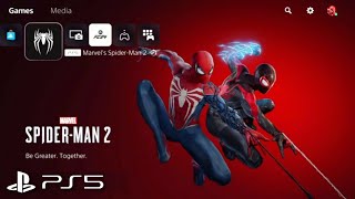 Marvels SpiderMan 2  PS5 Menu Theme Extended [upl. by Jobe217]