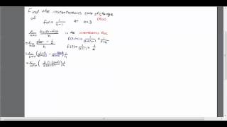 Instantaneous Rate of Change for Difficult Fraction [upl. by Giddings]