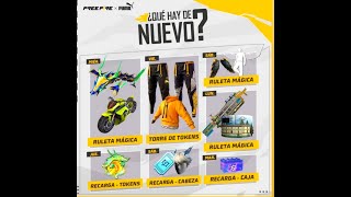 NUEVA AGENDA SEMANAL DE FREE FIRE NUEVOS PANTALONES ANGELICALES  EMOTE Y SKINS [upl. by Junji]