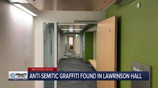 AntiSemitic Graffiti Discovered in Lawrinson Hall  News Live at 6 [upl. by Gehlbach600]