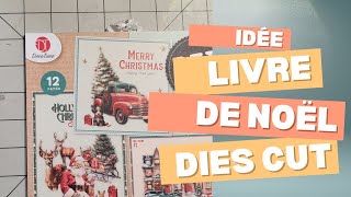 🎄🎅Livre de Noël Vintage avec les Dies Cut Action scrapbooking vintage [upl. by Notgnilra]