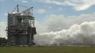 RS25 Rocket Engine Test 500Second Burn  Video [upl. by Matthaus]