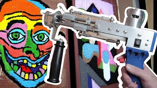 TUFTING GUN TUTORIAL  How To Make a Rug [upl. by Eecyak]