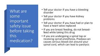 Pradaxa  Dabigatran Drug Information Overview [upl. by Yralam]