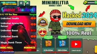 How to hack Mini Militia 2024 🤩 Mini Militia ko kaise hack kre 🥰 Latest Hack  Mini Militia mods [upl. by Portuna]