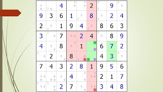 dxSudoku 65 Avoidable Rectangle Type 2 [upl. by Jeffry]