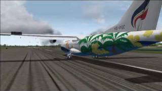 FS2004 ATR72500 Bangkok  Sukhothai [upl. by Rettuc]