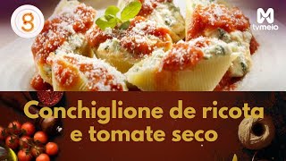 Conchiglione de ricota e tomate seco [upl. by Cirdet]