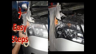 Restoring Headlights GuideBG Headlight Restoration kit [upl. by Yelrak]