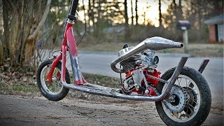 Free 2 Stroke Race Scooter Build Part 1 [upl. by Mureil]