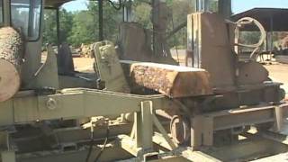 Hurdle Machine Works Cross Tie Sawmill part 2  Roses Sawmill  Mill1 [upl. by Griffis]